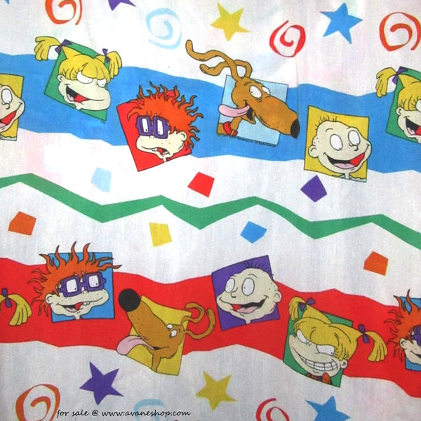 Nickelodeon Rugrats Sheet Chuckie Tommy Angelica Spike 1997