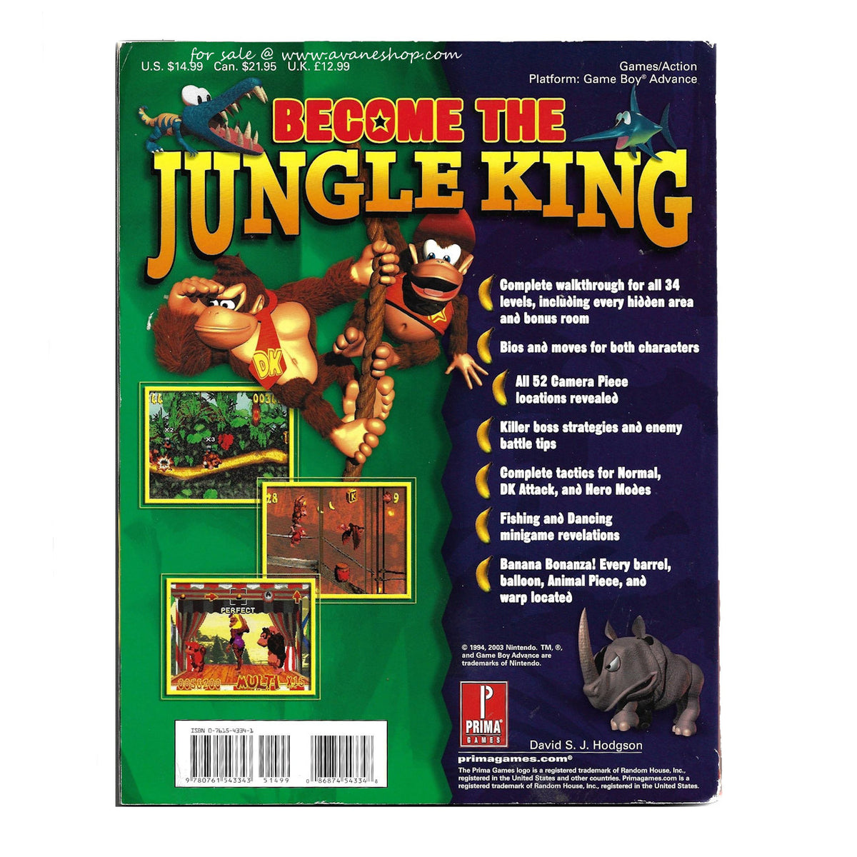 Donkey Kong Country Gameboy Advance Prima Strategy Guide GBA – Avane Shop