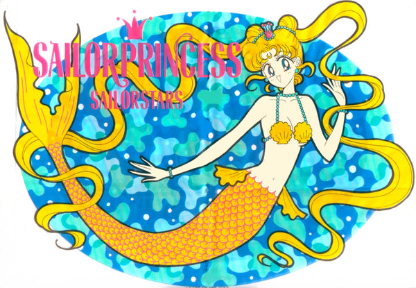 Rare Sailor Moon Mermaid Furoku Plastic Bag Sailor Stars Usagi Chibi Rare Nakayoshi Wrinkles