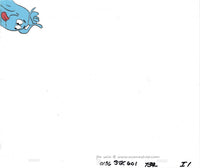 Pac Man Cartoon Cel Ghost Inky Animation Cel Vintage Pacman Hanna Barbera