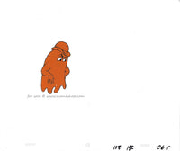 Pac Man Cartoon Cel Ghost Clyde Animation Cel Vintage Pacman