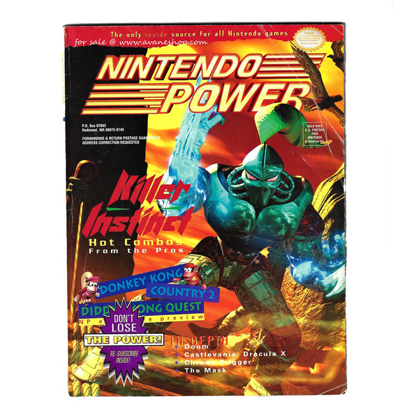 Vintage Nintendo Power 76 Killer Instinct Cover Batman Forever SNES Poster 1995