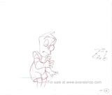 The Oz Kids Cartoon Tin Boy Hand Drawn Animation Cel Sketch Set Wizard of Oz 90s
