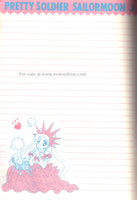 Sailor Moon Blue Furoku Stationery Notebook Nakayosi Vintage 1994 Inner Senshi Chibimoon