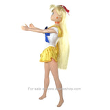Sailor Moon Doll 11.5 inch Sailor Venus Doll with Fuku Bandai America