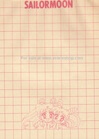 Sailor Moon Furoku Pretty Soldier Note Yellow Note Pad Nakayoshi Inners Outers Notebook