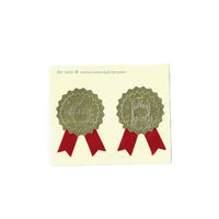 Card Captor Sakura Nakayoshi Furoku Gold Sticker Seal Set Sakura and Tomoyo CCS