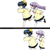 CLAMP Campus Detectives OP Anime Cel Set 2 CLAMP School Detectives Animation Cel Nagisa Utako