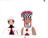 El Hazard Anime Cel Shayla Shayla and Fatora in Wedding Clothes