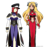 Galaxy Angel Anime Cel Ranpha and Forte With Douga Animation Art