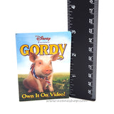 90s Disney Gordy Movie Rectangular Promo Button 1994