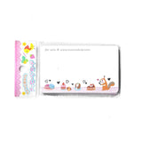 Japanese Note Card Stationery Set Chipmunk and Sweets Kawaii Memo NEW 25 cards