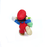 Vintage Nintendo Super Mario Brothers Figure Mario with Turnip 1989 Applause PVC Toy