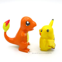 Official Pokemon Pikachu and Charmander Bakery Crafts Figure Set 2000 Nintendo D