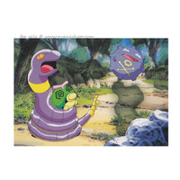 Japanese Pokemon Postcard Ekans, Caterpie, Koffing Post Card Official Nintendo