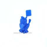 Pokemon Farfetch'd Figure Pencil Topper Japanese Blue Keshi Eraser Toy