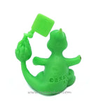 Green pokemon keshi figure of Charmeleon.