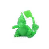 Green pokemon keshi figure of Charmeleon.