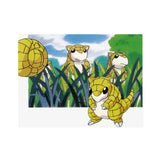 Japanese Pokemon Postcard Sandshrew Post Card Official Nintendo