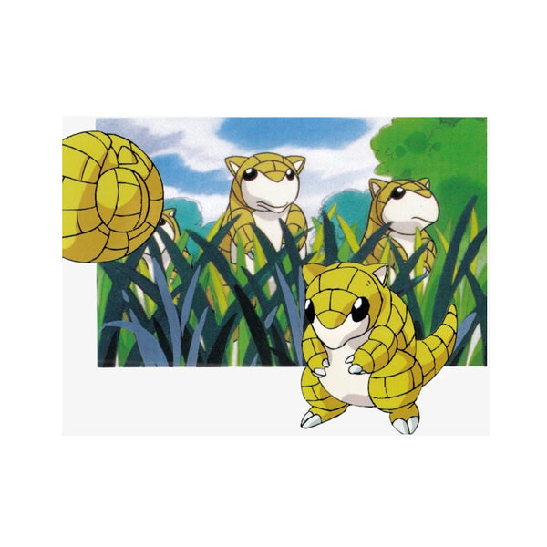 Japanese Pokemon Postcard Sandshrew Post Card Official Nintendo