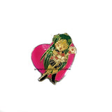 Vintage Sailor Moon Enamel Pin Sailor Pluto Heart Kanebo Official Japan