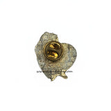 Vintage Sailor Moon Enamel Pin Sailor Pluto Heart Kanebo Official Japan
