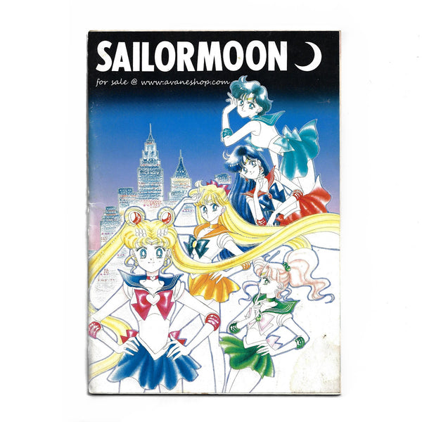 Sailor Moon Blue Furoku Stationery Notebook Nakayosi Vintage 1994 Inner Senshi Chibimoon Defects Writing