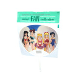Sailor Moon Mini Uchiwa Fan Usagi, Rei, Ami, Makoto, Minako in Swimsuits New in Plastic