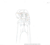 Shamanic Princess Anime Cel Young Tiara Cel and Douga Animation Cel