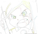 Space Pirate Mito Anime Cel with Original Background and Douga Production Animation Cel