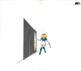 Space Pirate Mito Anime Cel with Background and Douga Production Animation Cel Mutsuki