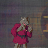 Vintage 80s Teenage Mutant Ninja Turtles Cartoon Cel Master Splinter