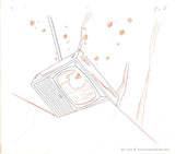 Urusei Yatsura Anime Cel and Douga Set of 10 Cels with Sketches Timing Sheet and Envelope