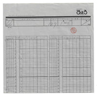 Urusei Yatsura Anime Cel and Douga Set of 10 Cels with Sketches Timing Sheet and Envelope