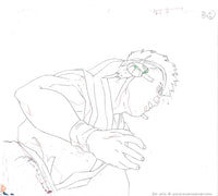 A hand painted animation sketch of Akira from the anime based on the Virtua Fighter arcade game.