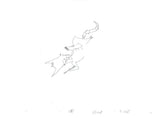 Earthworm Jim Cartoon Cel Evil the Cat Writes a List Original Animation Production Cel and Sketch Set