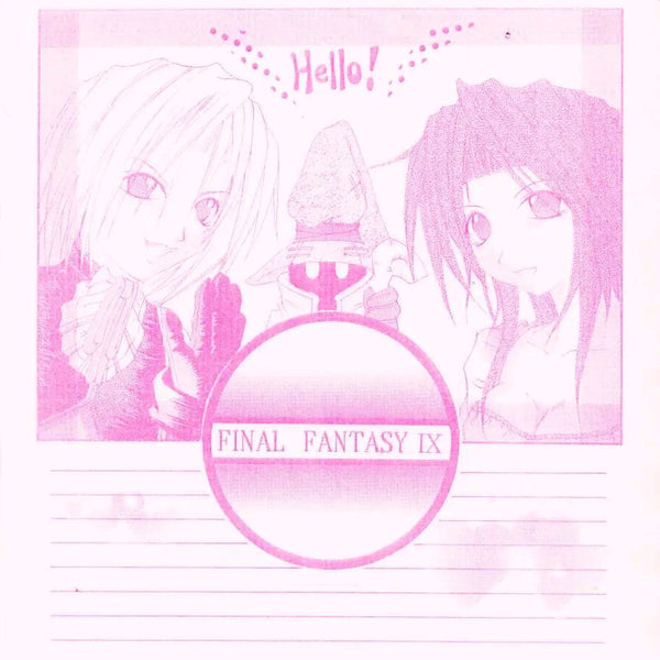 Final Fantasy IX Zidane Vivi Garnet Doujinshi Japanese Doujin Stationery Binsen FF9