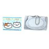Neko Atsume Mirror Keychain Socks Kutsushita-san Key Chain Japanese Gashapon NEW
