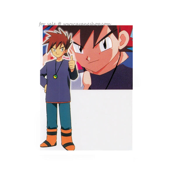 Japanese Pokemon Postcard Gary Oak Post Card Official Nintendo