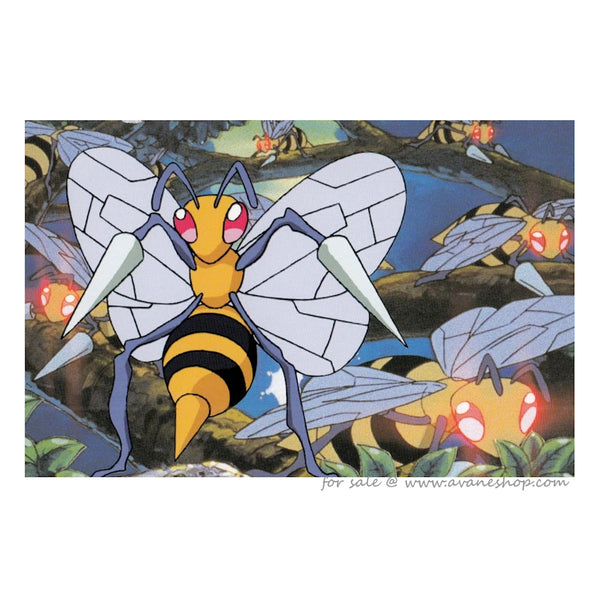 japanese beedrill pokemon card Official Pokemon Postcard for sale – Avane Shop