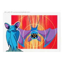 Japanese Pokemon Postcard Zubat Post Card Official Nintendo