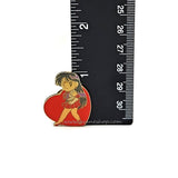 Vintage Sailor Moon Enamel Pin Sailor Mars Single Heart Kanebo Official Japan