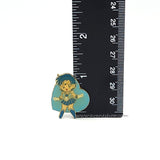 Vintage Sailor Moon Enamel Pin Sailor Mercury Heart Kanebo Official Japan