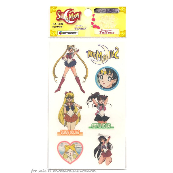 Sailor Moon Temporary Tattoo Sheet New and Sealed Style D Inner Big Usagi Pose