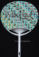 Japanese Hand Fan Diabolique Eroge Game Promo Beautiful Angel and Demon