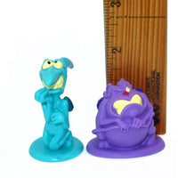 Disney Hercules Pain and Panic Figure Set with Backdrop Toy Vintage 90s Complete