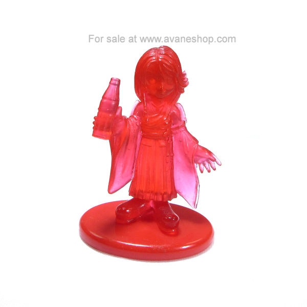 Final Fantasy X Red Transparent Crystal Figure of Yuna Holding a Coke