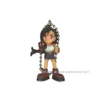 Official Final Fantasy VII 7 Tifa Lockhart Figure Keychain Swing Vintage Banpresto 1997