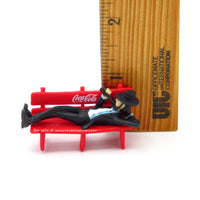 Lupin III Mini Figure Jigen Laying on Bench Japanese Lupin the Third Omake Figure