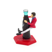 Lupin III Mini Figure Lupin with Coke Bottle Japanese Lupin the Third Omake Figure